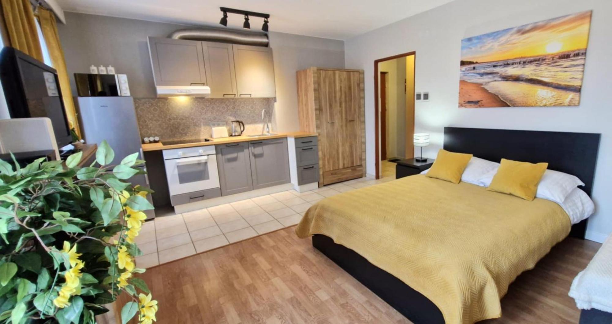 Cozy Modern Apartment Sunrise Studio 35M2 Balcony 3 Persons Cracovia Exterior foto