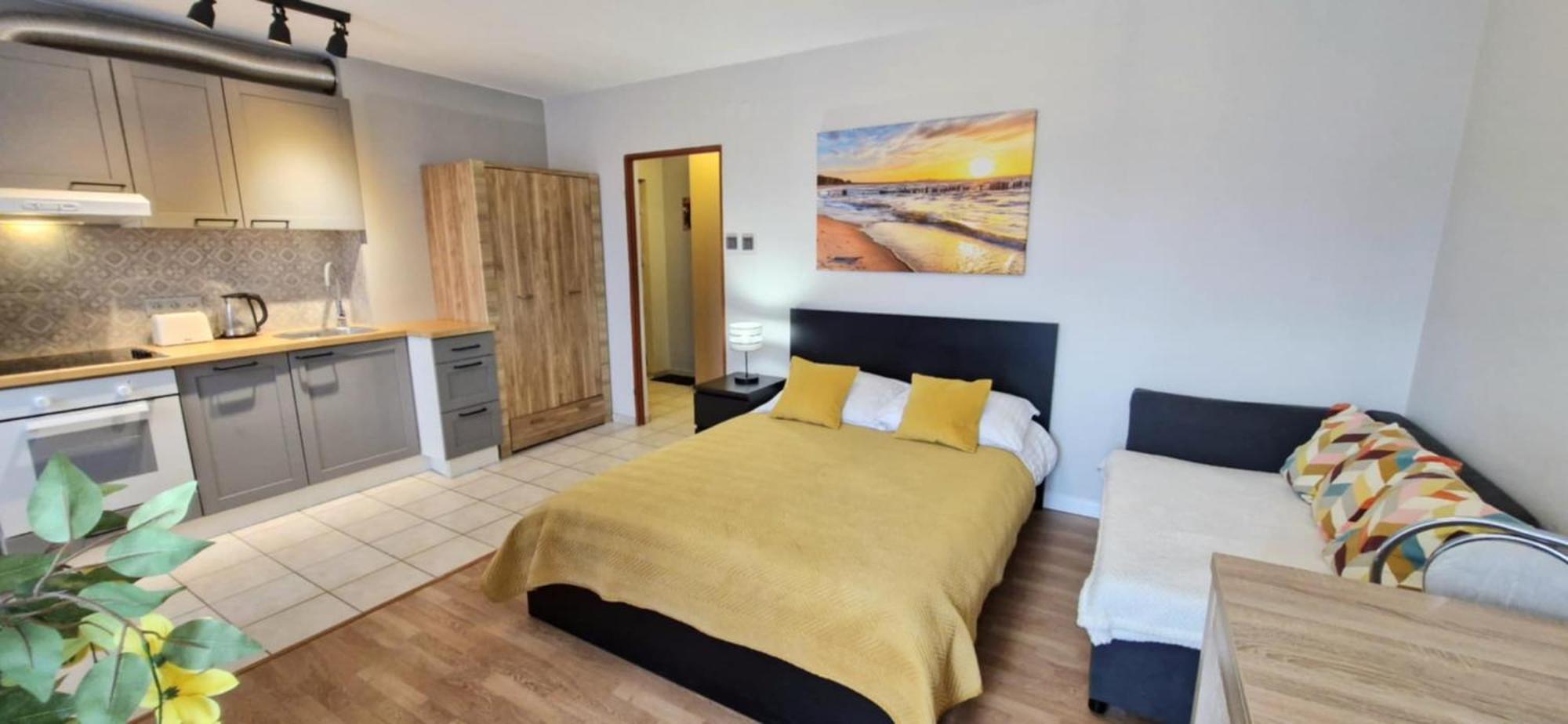 Cozy Modern Apartment Sunrise Studio 35M2 Balcony 3 Persons Cracovia Exterior foto